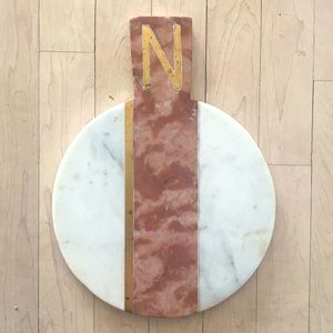Anthropologie White Marble N Serving Tray NWT